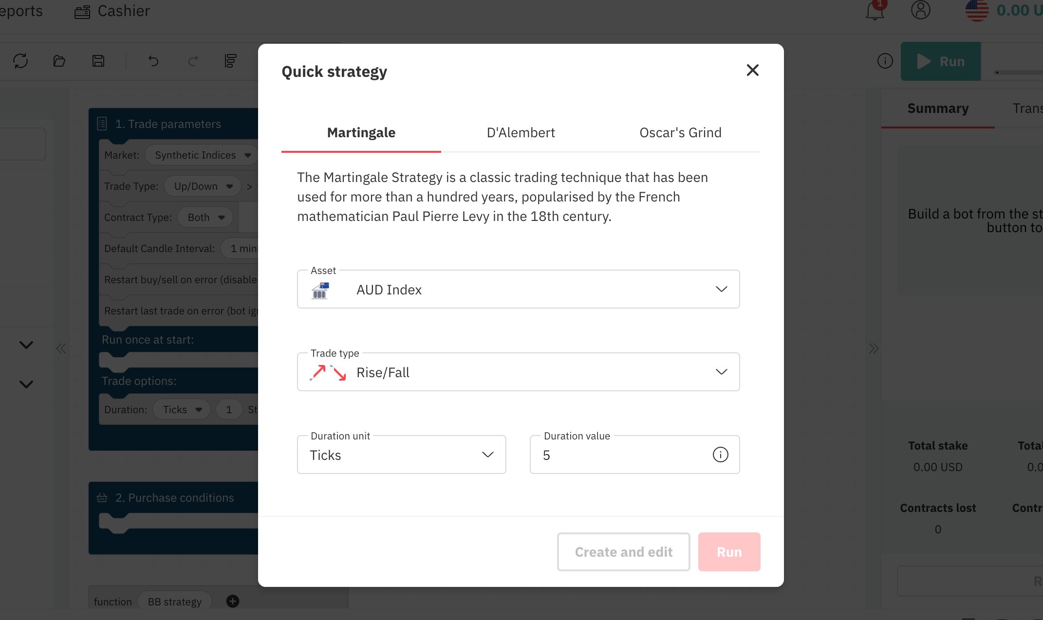 Ready Made Trading Strategy on D Bot – Deriv's Trading Bot