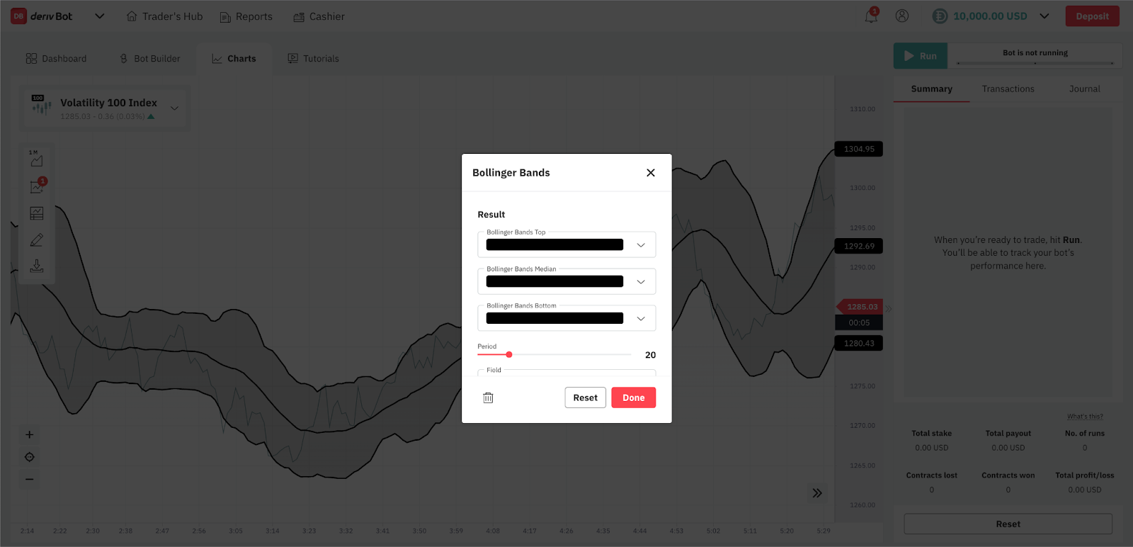 change numbers of the bands