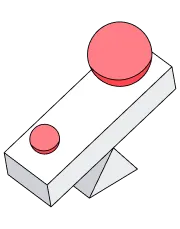 An illustration representing 1:1000 leverage