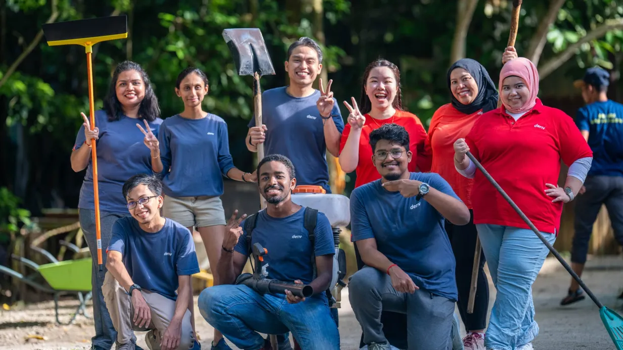 Deriv employees volunteering for a CSR initiative