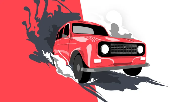 An illustration representing the 4L Trophy project sponsored by Deriv