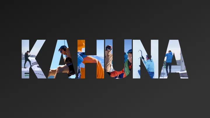 A collage of pictures forming the word Kahuna