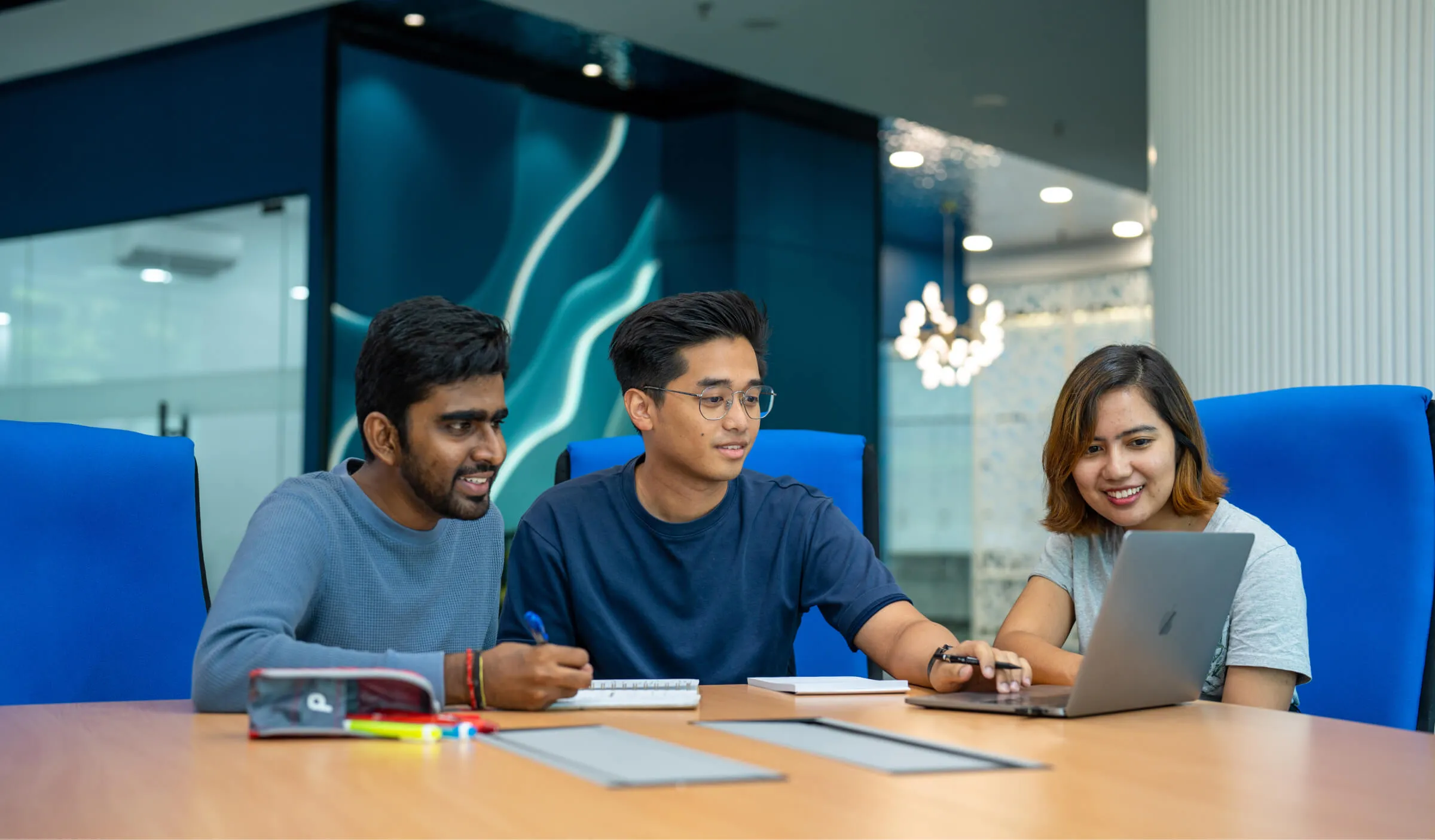 The payment solutions & integration team collaborating on a project