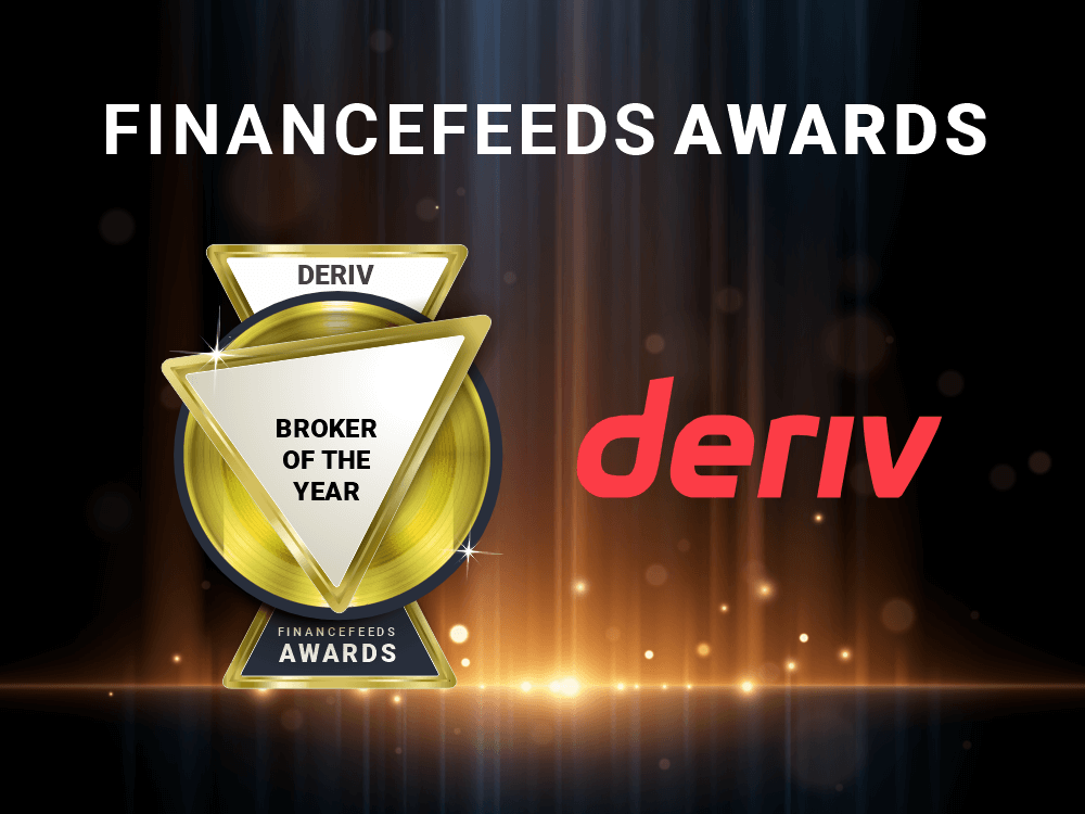 Deriv voted ‘Broker Of The Year’ by FinanceFeeds Awards