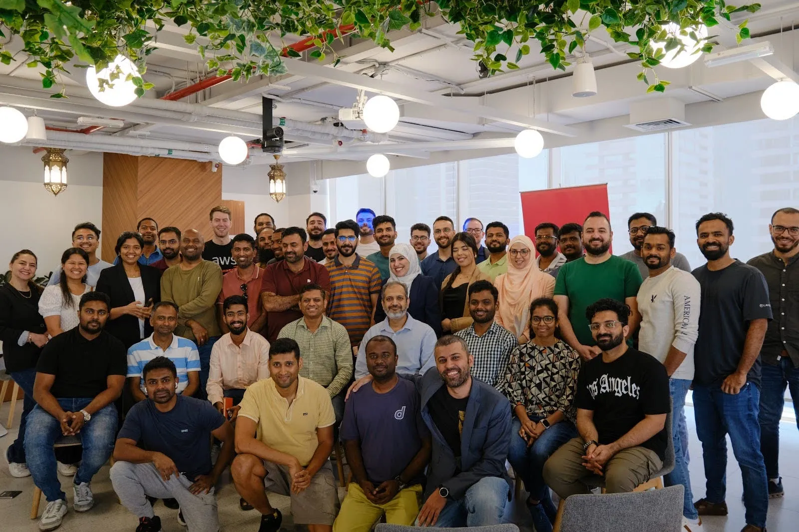 Tech experts from Deriv and other companies at the 37th AWS meetup