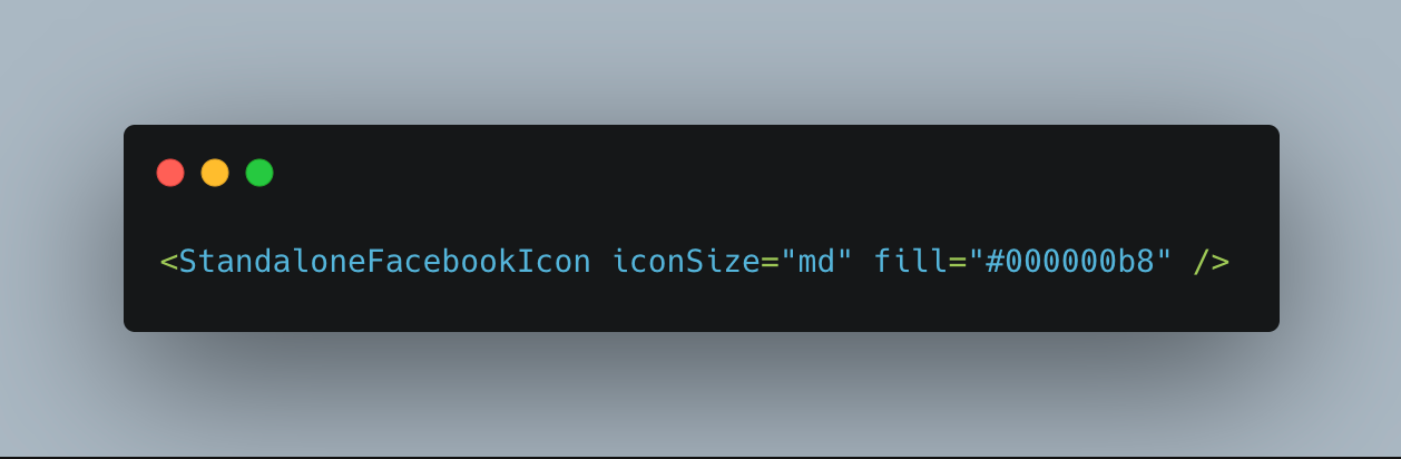 Code for adding icon size on Quill